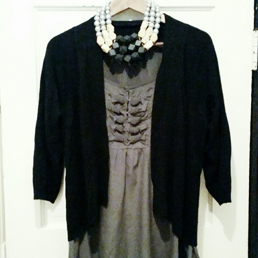 Black cardigan